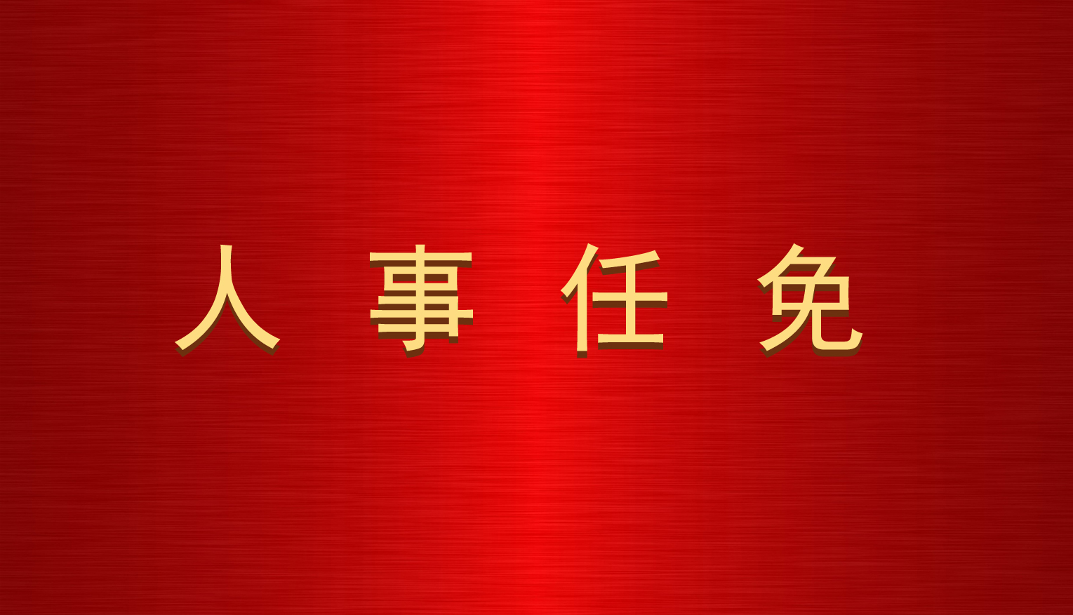 关于杨勇同志职务任免的通知